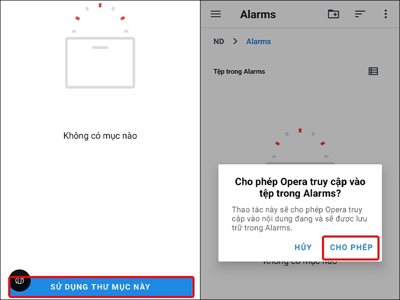Cách thay đổi vị trí tải xuống trên trình duyệt Opera bằng điện thoại