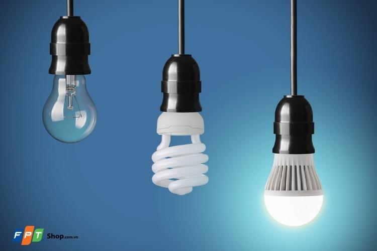 So sánh đèn sợi đốt và đèn huỳnh quang, đèn LED