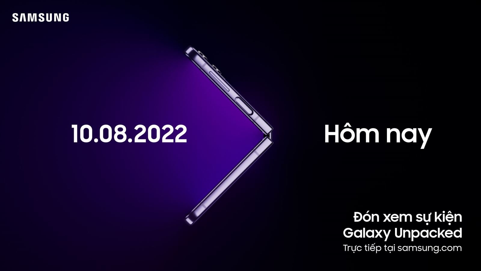 Cách xem sự kiện Samsung Galaxy Unpacked 2022