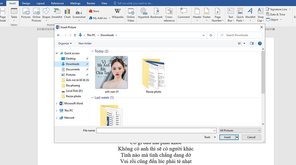 Tạo hình nền trong Word - Ảnh 04