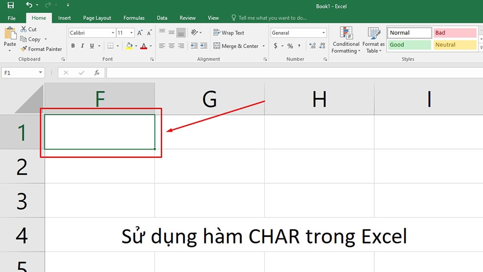 Cách sử dụng hàm CHAR trong Excel - Ảnh 03