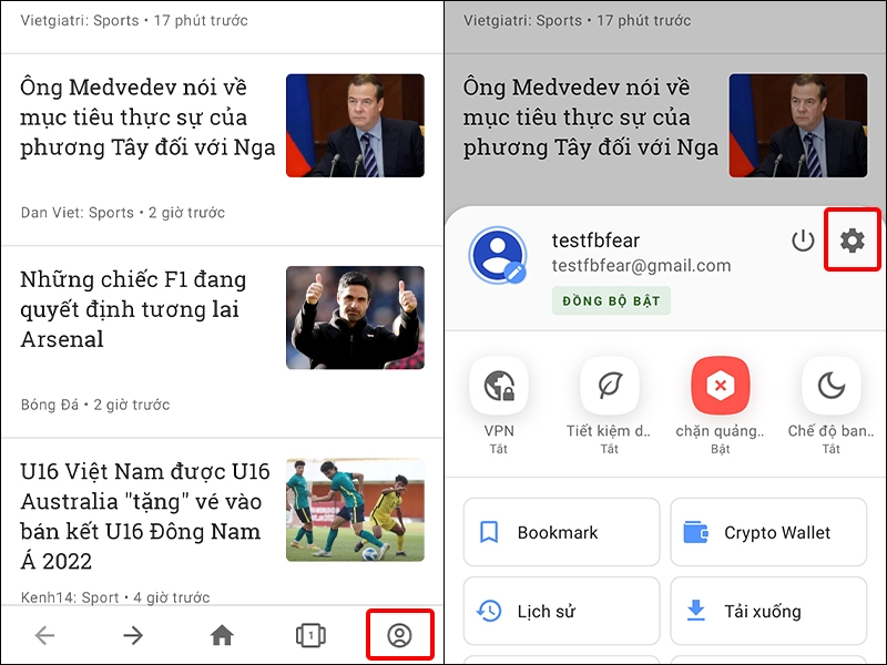 Hướng dẫn thay đổi công cụ tìm kiếm trên Opera bằng điện thoại