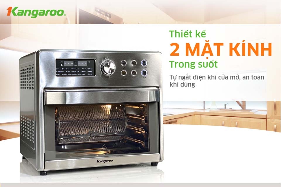 Review Nồi chiên không dầu điện tử Kangaroo KG15AF3A - hình 1