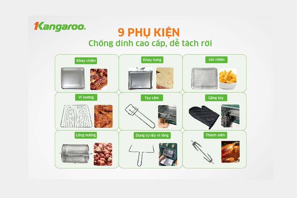 Review Nồi chiên không dầu điện tử Kangaroo KG15AF3A - hình 5