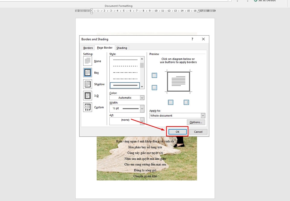 Cách thêm đường viền vào trang trong Microsoft Word - Ảnh 04