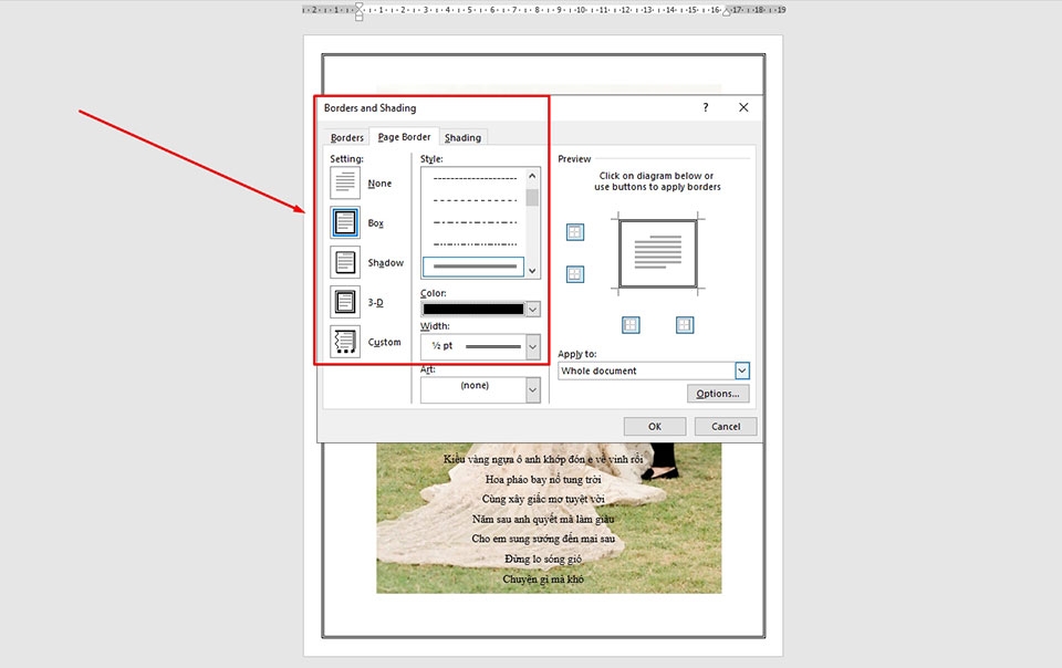 Cách thêm đường viền vào trang trong Microsoft Word - Ảnh 06