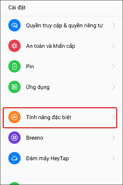 Cách bật thanh bên thông minh trên điện thoại Realme