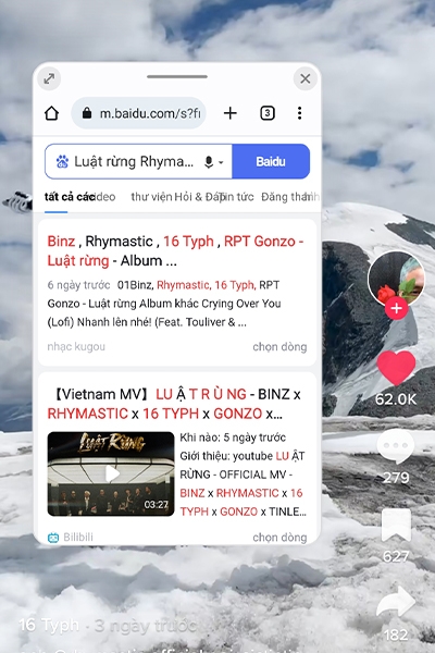 Cách tìm kiếm nhạc đang phát trên điện thoại Realme