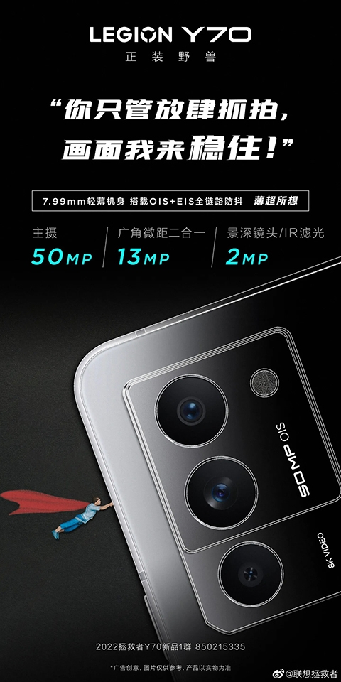 Camera Legion Y70 (ảnh 1)