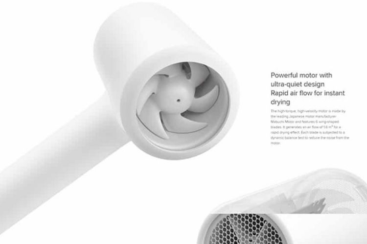 Máy sấy tóc Ion Xiaomi Lonic EU thiết kế nhỏ gọn, hiện đại