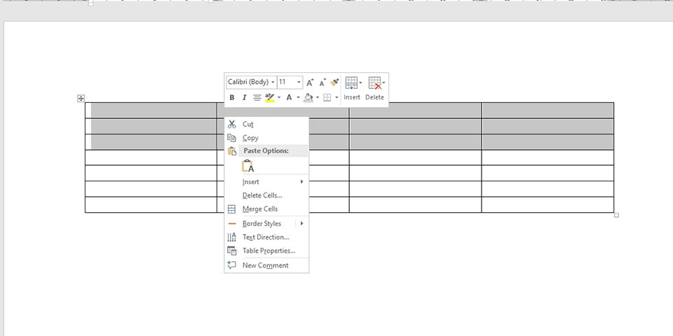 Cách tô màu bảng trong Word - Ảnh 07
