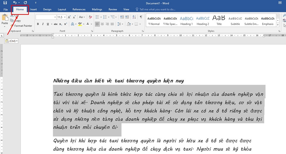 Cách ẩn hiện đoạn văn bản trong Word - Ảnh 03
