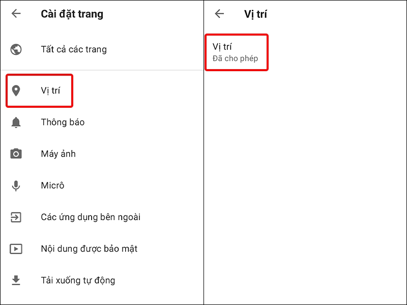Cách tắt hoặc bật dịch vụ vị trí trên Opera bằng điện thoại