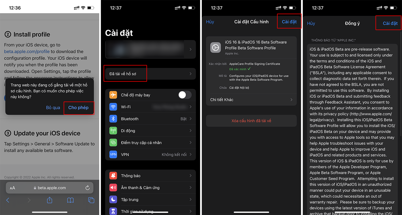 Cách cài đặt iOS 16 beta để hiển thị phần trăm pin 3