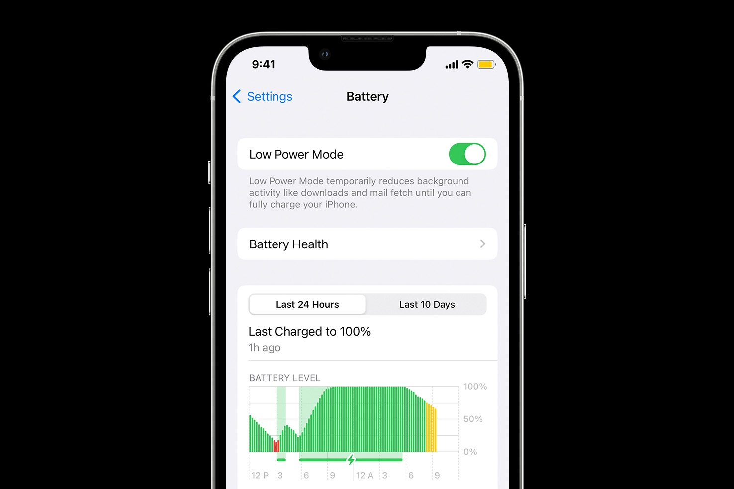 Chế độ nguồn điện thấp iPhone Chế độ nguồn điện thấp iPhone