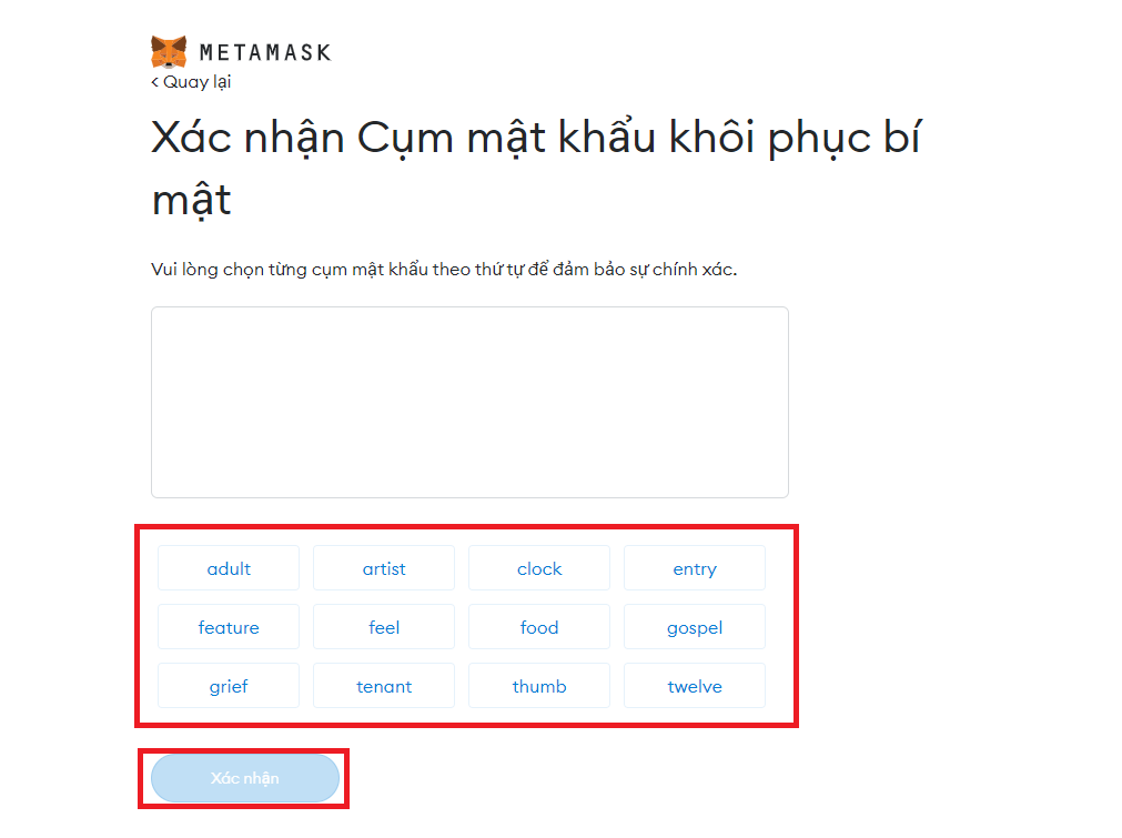Cách tải và đăng ký tài khoản ví Metamask 6
