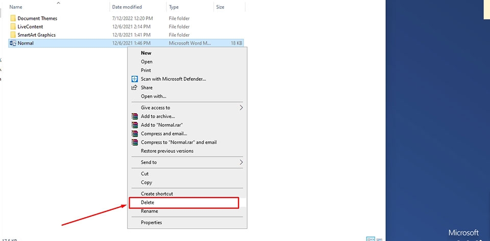 Cách chỉnh Word về mặc định - Ảnh 02