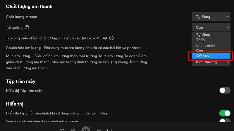 Cách thay đổi chất lượng âm thanh tải xuống Spotify trên máy tính
