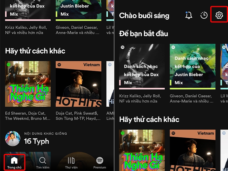 Cách thay đổi vị trí lưu bài hát ngoại tuyến trên Spotify bằng điện thoại