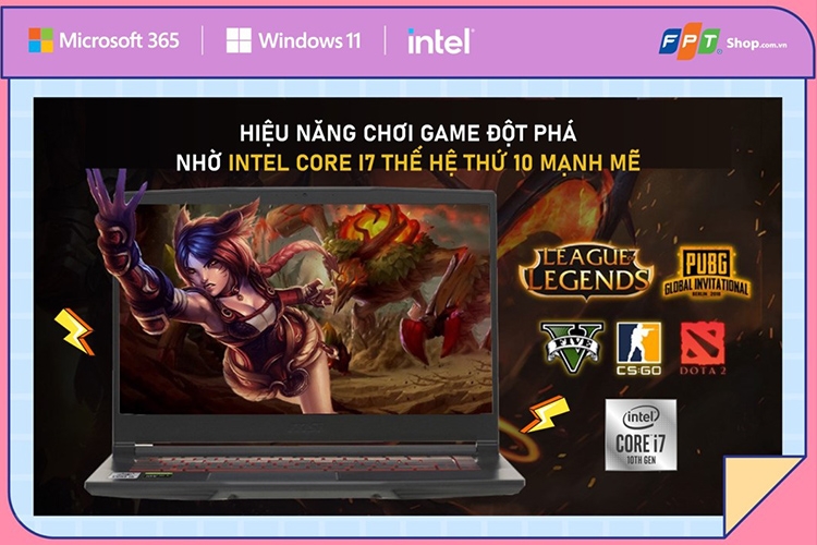 HIỆU NĂNG CHƠI GAME ĐỘT PHÁ NHỜ INTEL CORE I7 THẾ HỆ THỨ 10 MẠNH MẼ