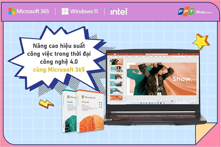 HỌC TẬP VÀ LÀM VIỆC NĂNG SUẤT VỚI MICROSOFT 365 GIÁ CHỈ TỪ 19K/THÁNG