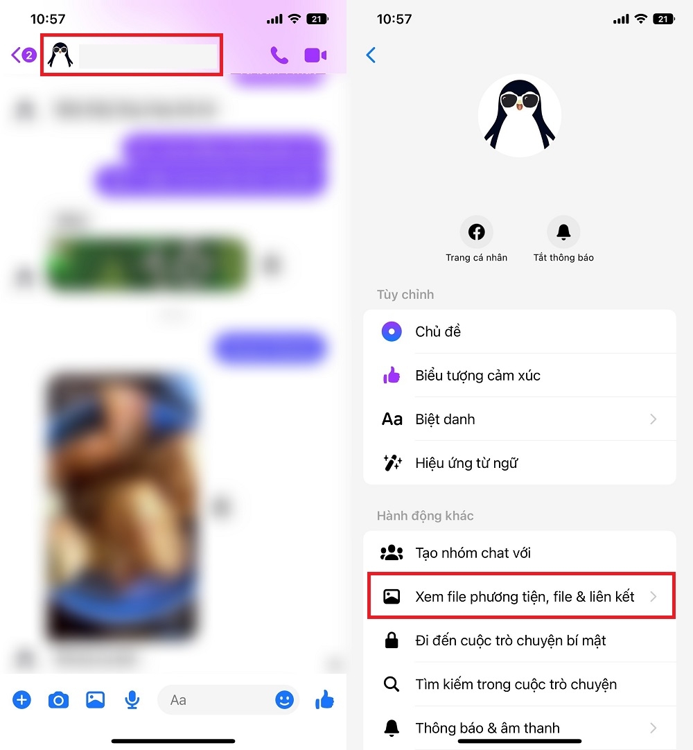 Cách chia sẻ ảnh từ Messenger qua Zalo trên iPhone 1