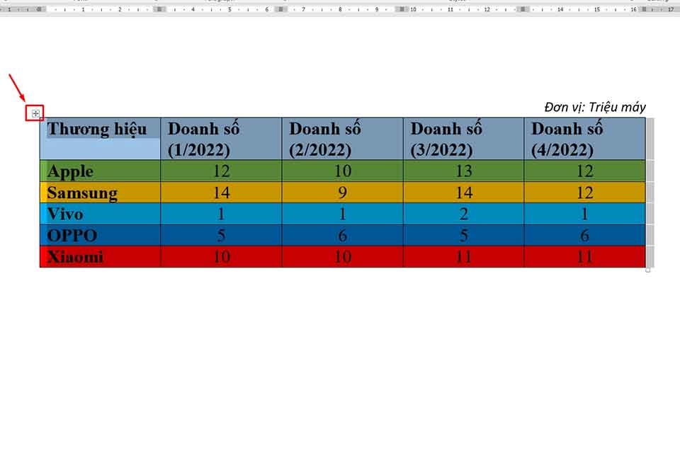 Chuyển hàng thành cột trong Word - Ảnh 02 Chuyển hàng thành cột trong Word - Ảnh 02