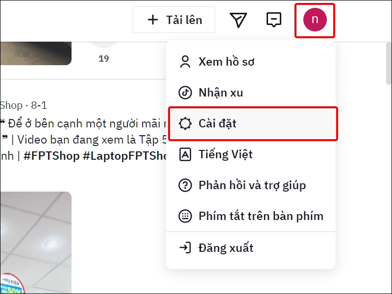 Cách tải toàn bộ dữ liệu TikTok về máy tính