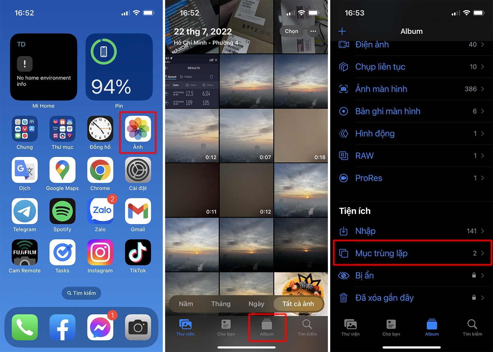 Lọc ảnh trùng lặp iOS 2 Lọc ảnh trùng lặp iOS 2