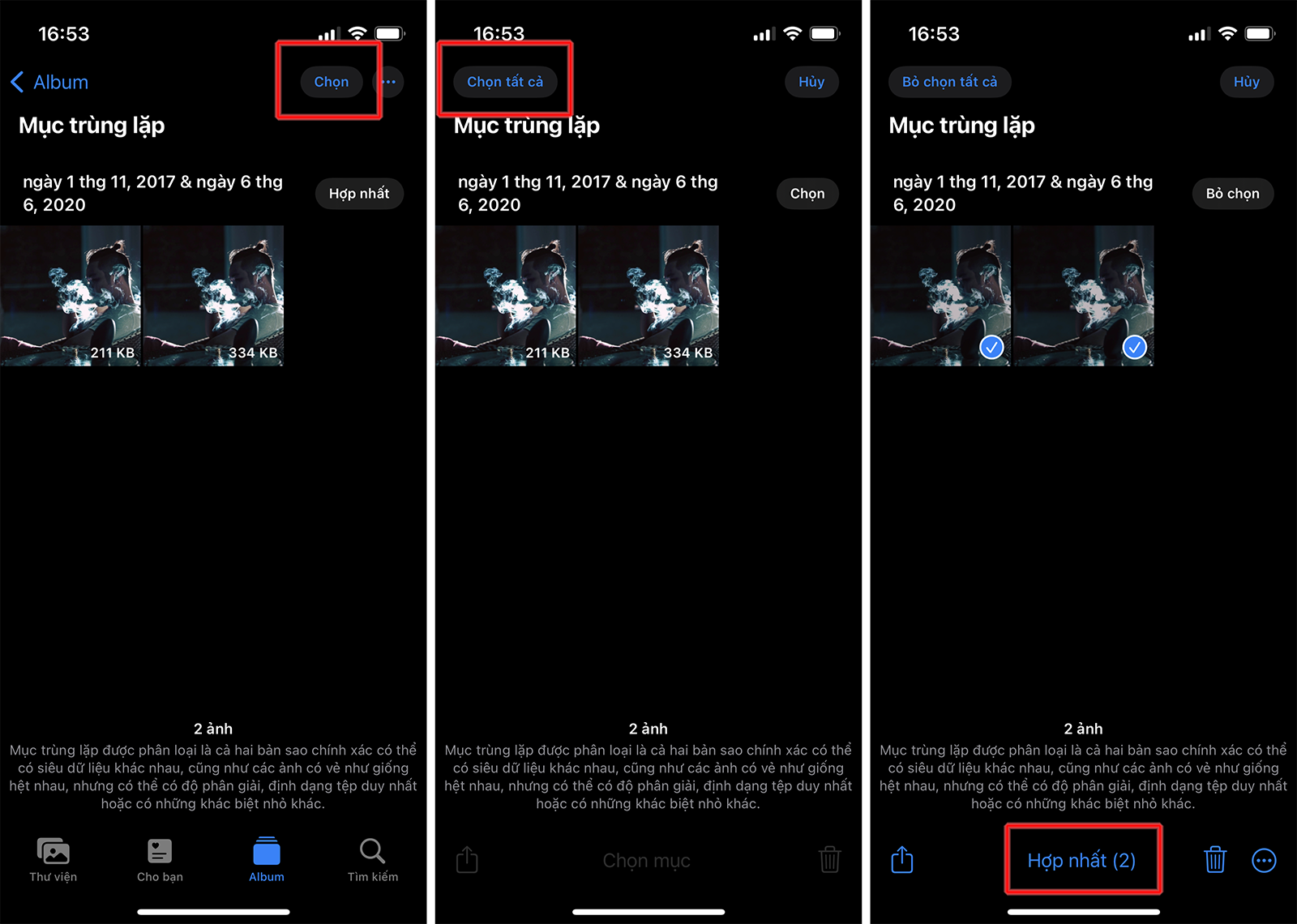 Lọc ảnh trùng lặp iOS 5
