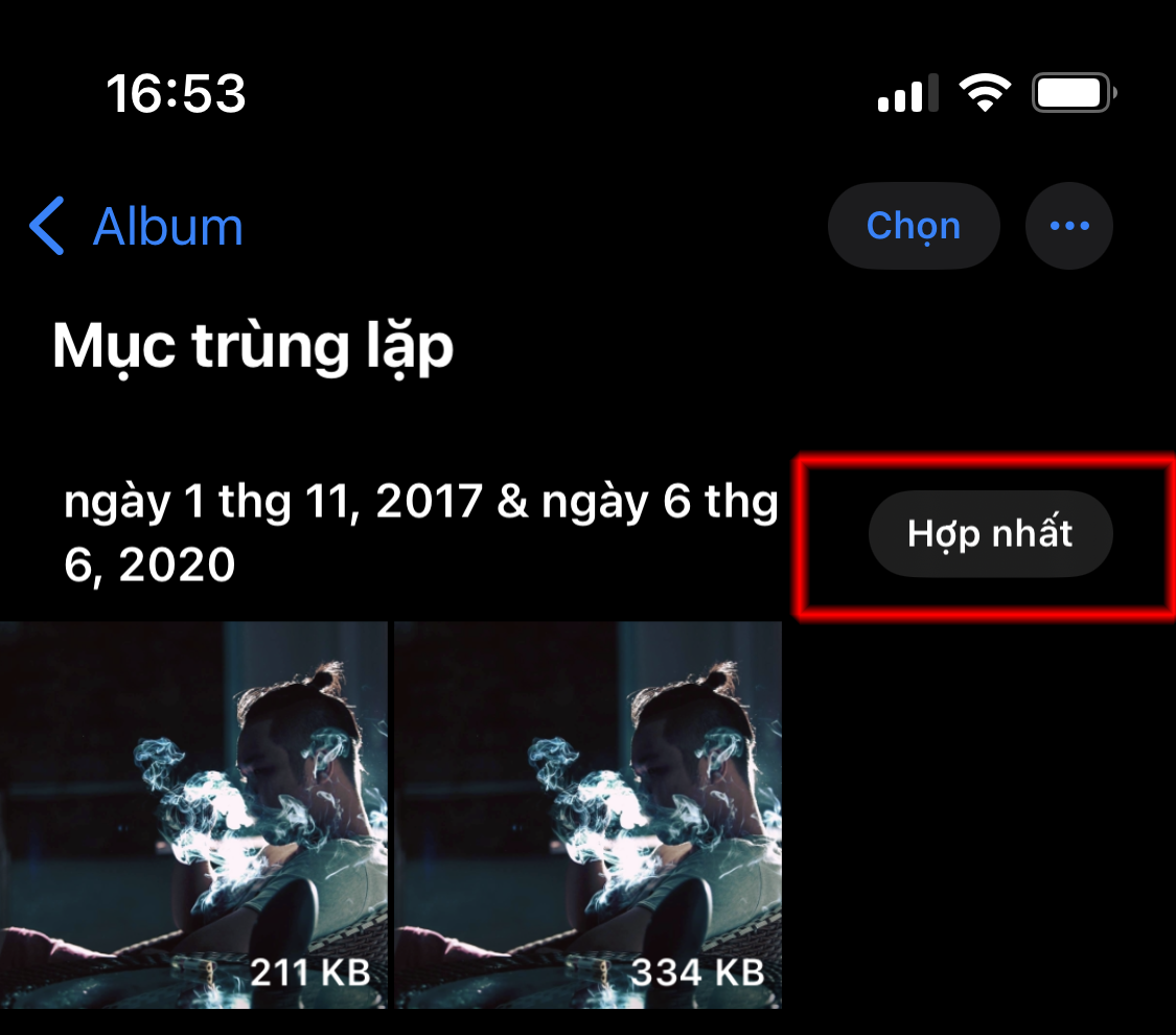 Lọc ảnh trùng lặp iOS 4