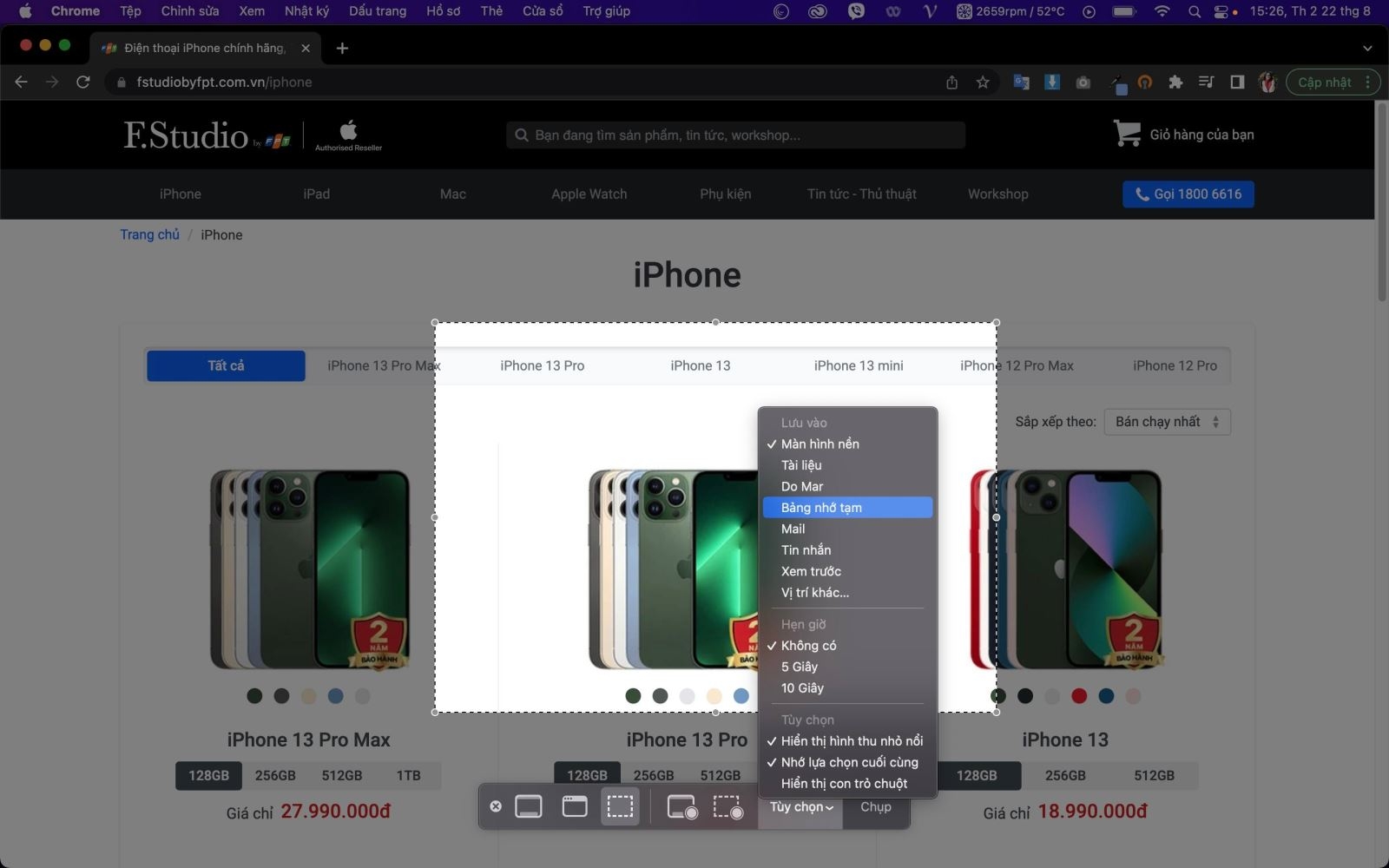 chụp màn hình mac chụp màn hình mac