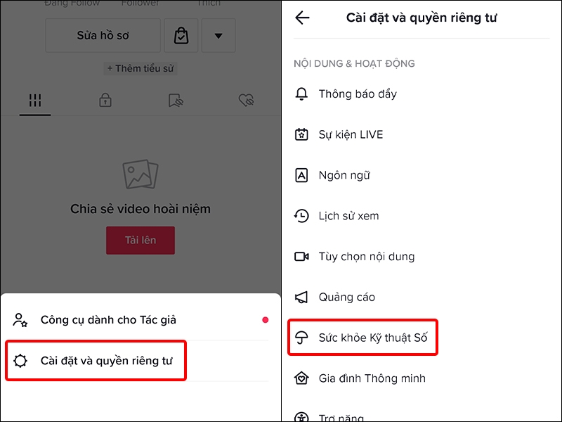 Cách giới hạn nội dung video không phù hợp trên TikTok