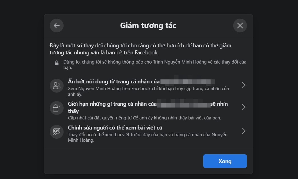 Cách giảm tương tác với người yêu cũ trên Facebook - Ảnh 2