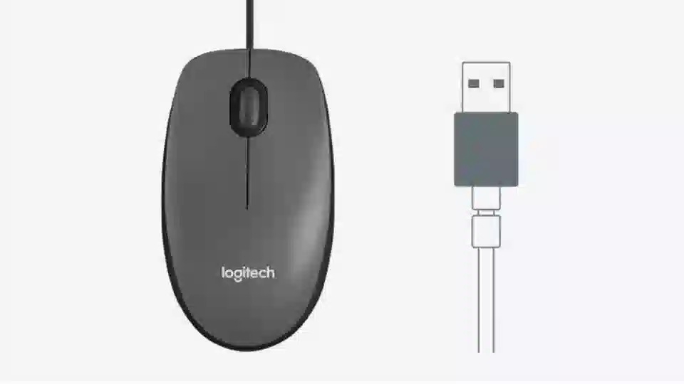 Chuột có dây Logitech M90