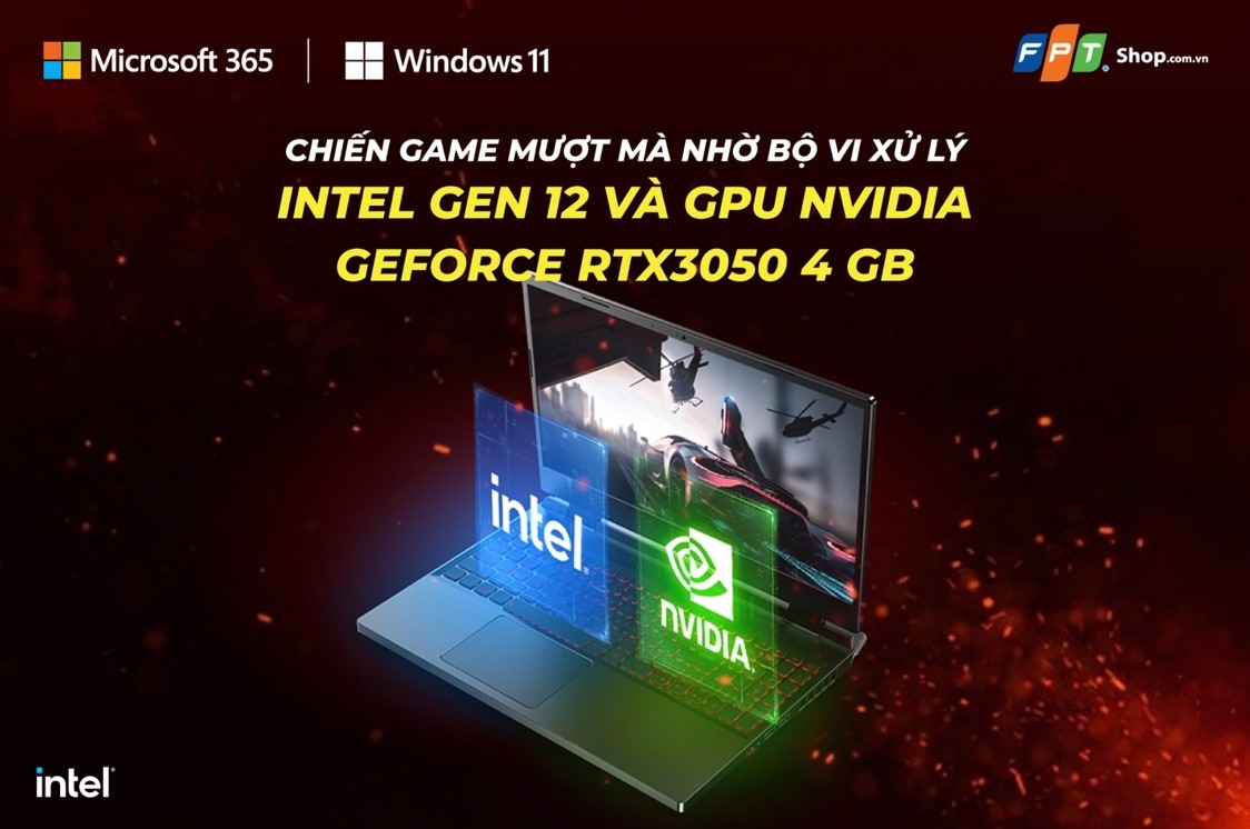 CHIẾN GAME MƯỢT MÀ NHỜ BỘ VI XỬ LÝ INTEL GEN 12 ĐẦY MẠNH MẼ