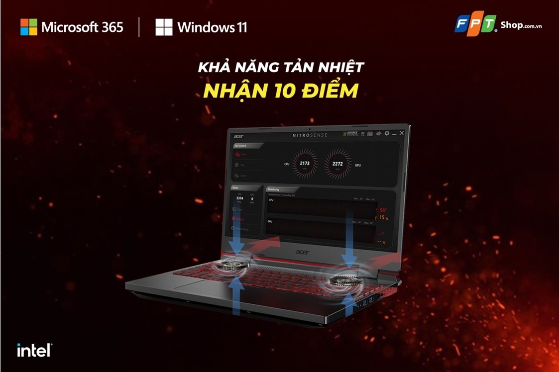 KHẢ NĂNG TẢN NHIỆT NHẬN 10 ĐIỂM