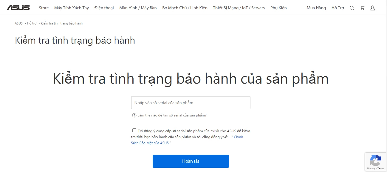 Hướng dẫn kiểm tra bảo hành laptop Asus (Ảnh 5)