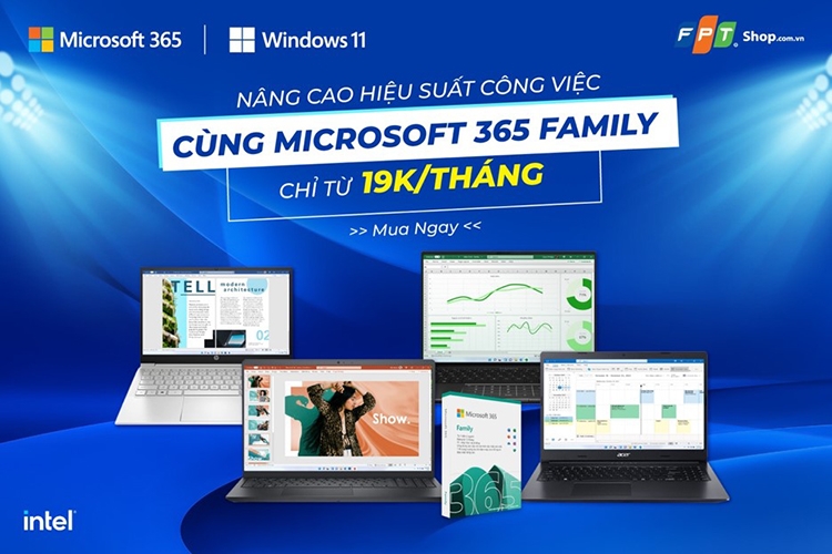 THÍCH NGHI VỚI THỜI ĐẠI CÔNG NGHỆ 4.0 CÙNG MICROSOFT 365 FAMILY, HỖ TRỢ NHIỀU TIỆN ÍCH CHO HỌC TẬP VÀ CÔNG VIỆC