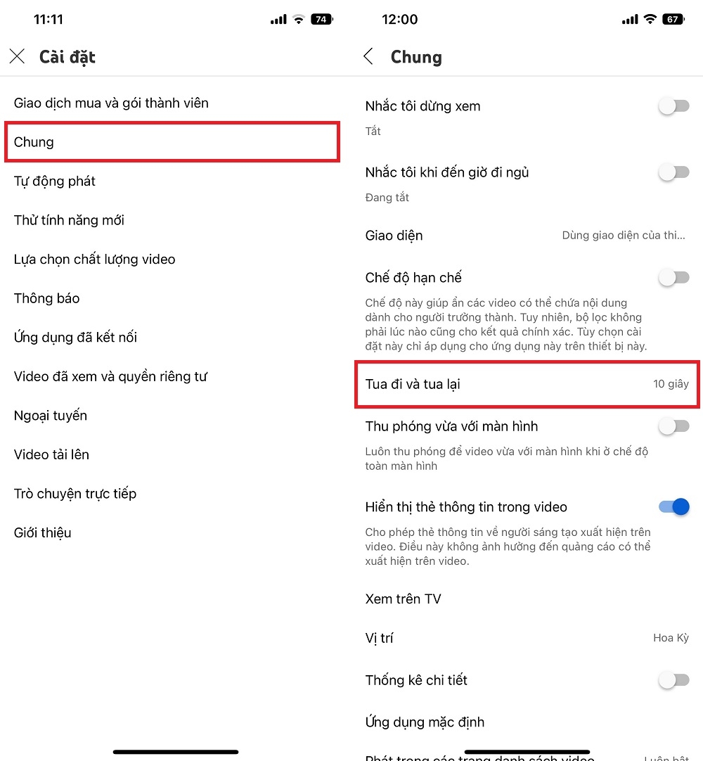 Cách điều chỉnh thời gian tua video trên Youtube 2