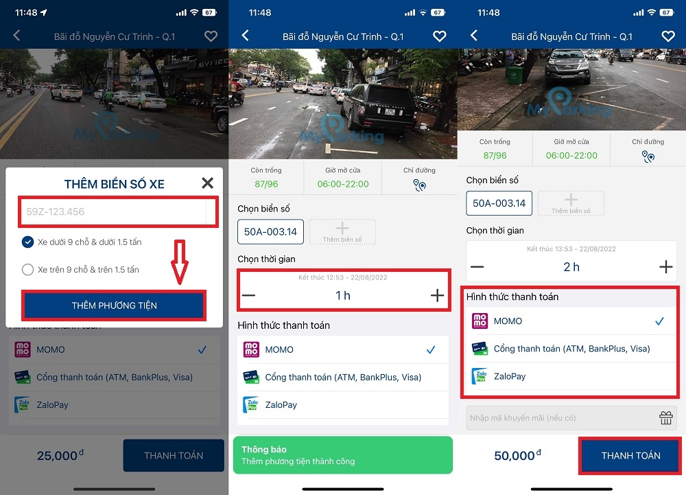 Cách sử dụng ứng dụng tìm chỗ đỗ xe My Parking 4