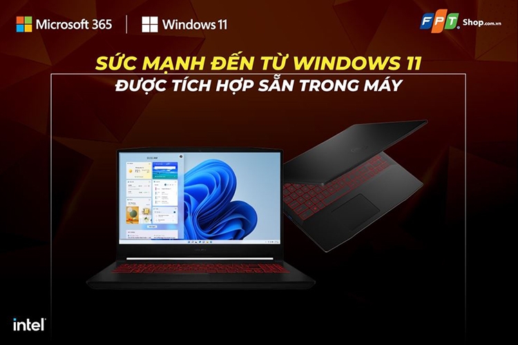 Tìm laptop chiến game? Đã có MSI Gaming Katana GF66 11UC-641VN 88