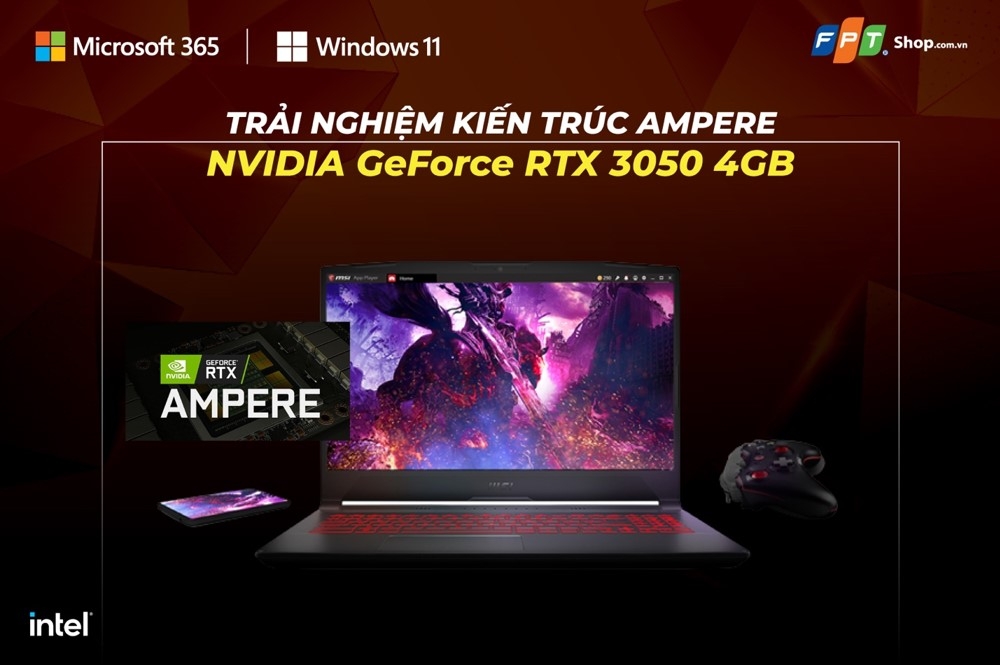 Tìm laptop chiến game? Đã có MSI Gaming Katana GF66 11UC-641VN a