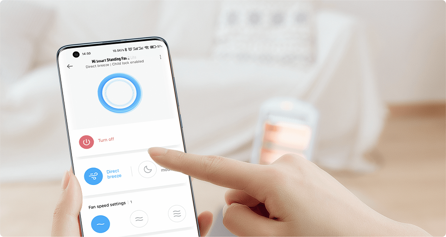 Quạt máy đứng Xiaomi Smart Fan 2 Lite - hình 5