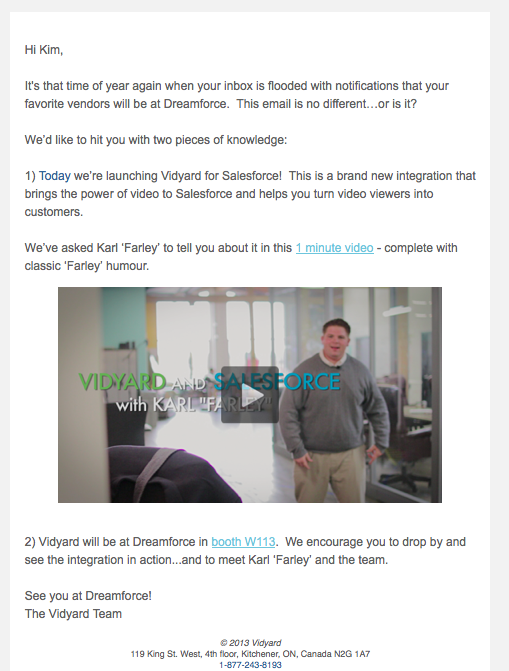 Email demo