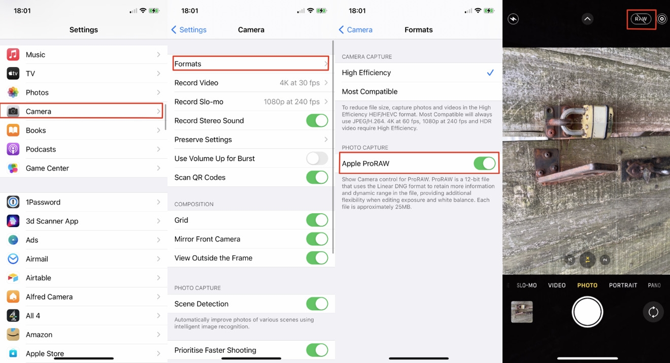 định dạng ảnh và video apple 4