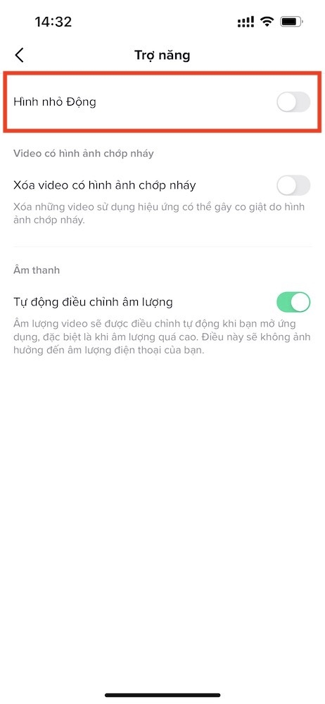 Cách tắt chế độ hình nhỏ động trên TikTok 3