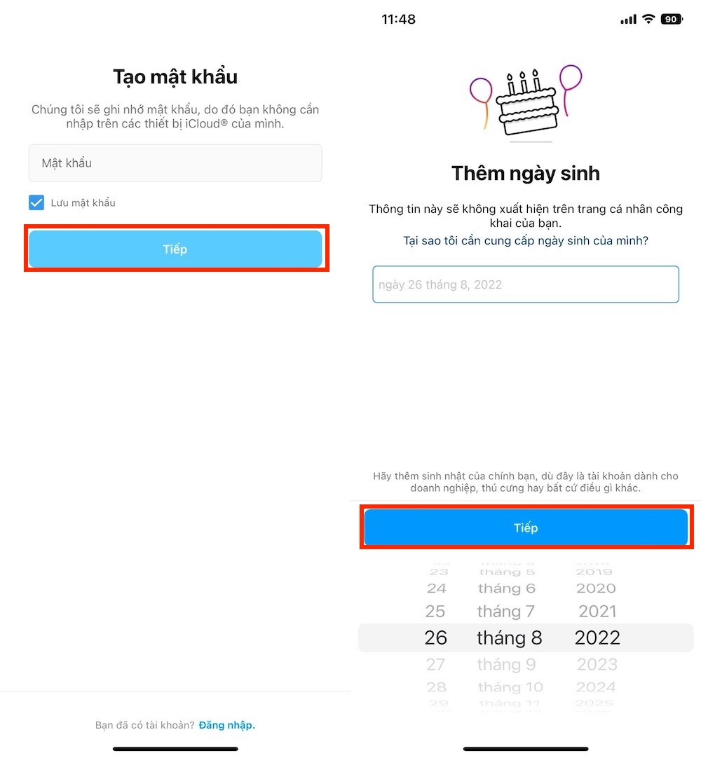 Cách tạo tài khoản Instagram 3