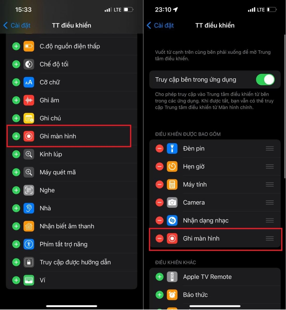 Quay màn hình iPhone
