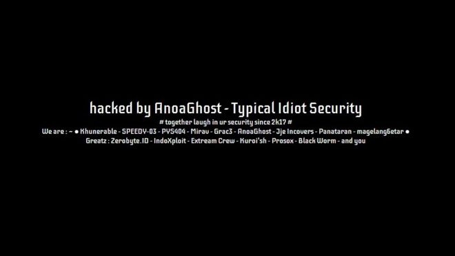 Ví dụ minh hoạ về tấn công Deface